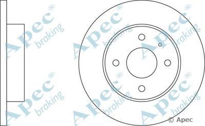 APEC BRAKING dsk147 -  Тормозной диск